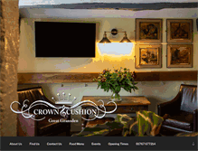 Tablet Screenshot of crownandcushion.com